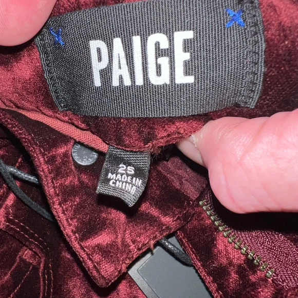 Paige Hoxton Ultra Skinny Velvet Jeans - Picture 12 of 12